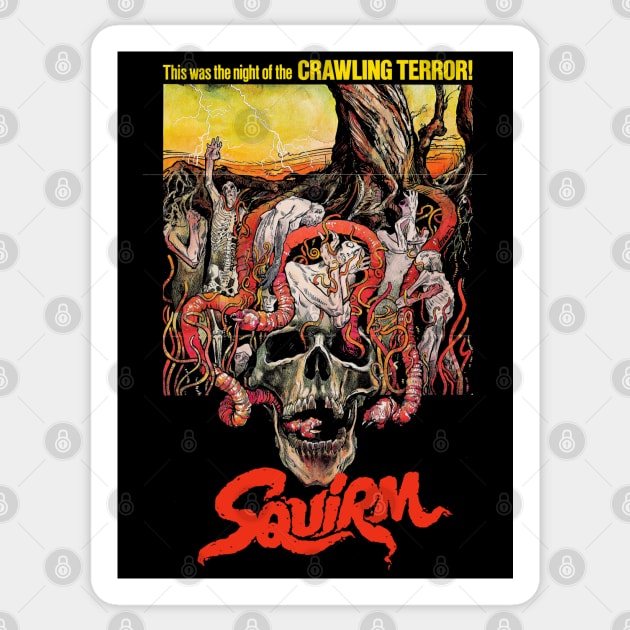 SQUIRM 1976 Poster Sticker by Pop Fan Shop